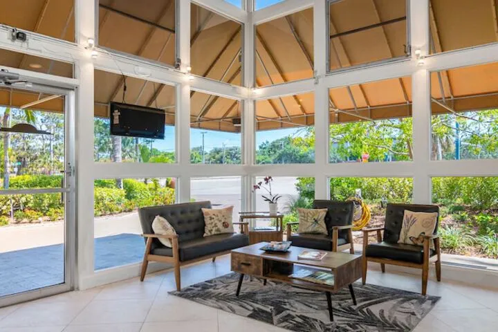 Lobby sitting area