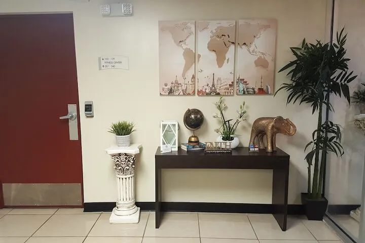Interior entrance